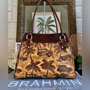 5⭐️SELLER 🌴RARE BRAHMIN CHOCOLATE COPA CABANA “ANNETTA”
